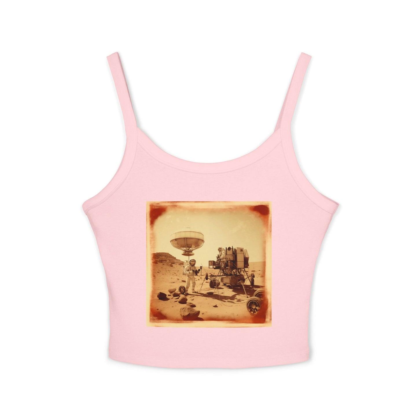 Martian Polaroid Women's Spaghetti Strap Tank Top