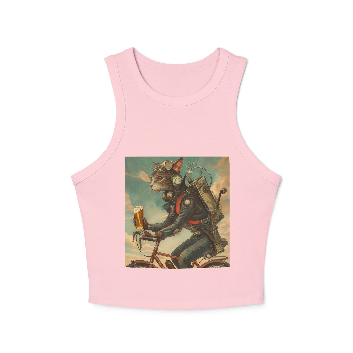 Cat Robot Bike Women's Tank Top - Fun & Unique Summer Apparel