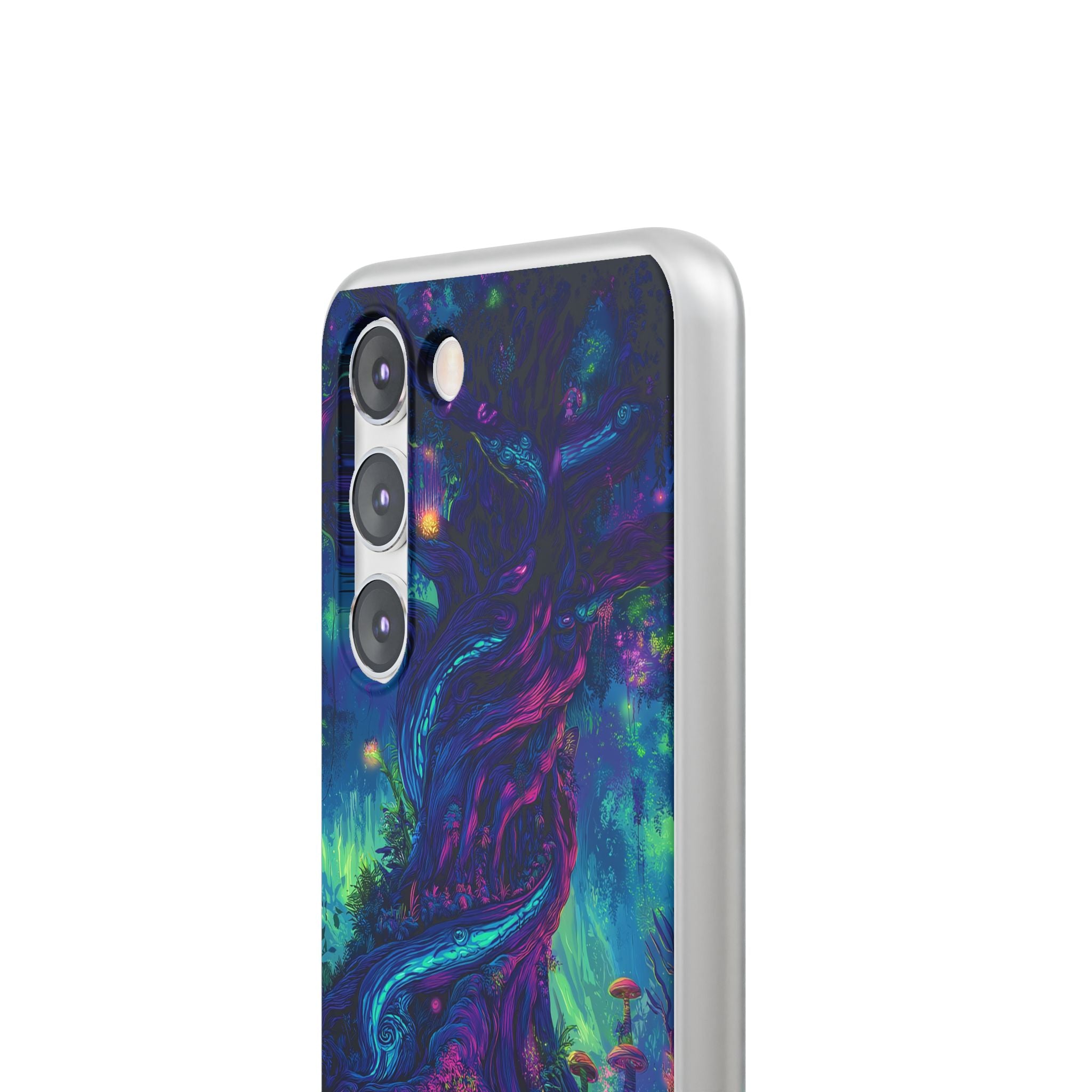 Psychedelic Tree Vibrant Fantasy Flexi Case - Enchanted Forest Design