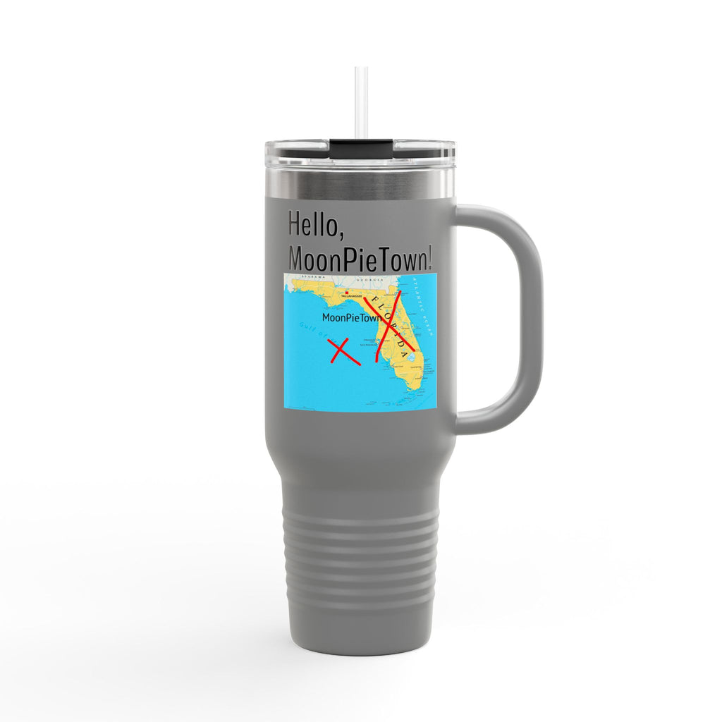 MoonPieTown Insulated Travel Mug - 40oz, Perfect for Coffee Lovers & Adventurers!