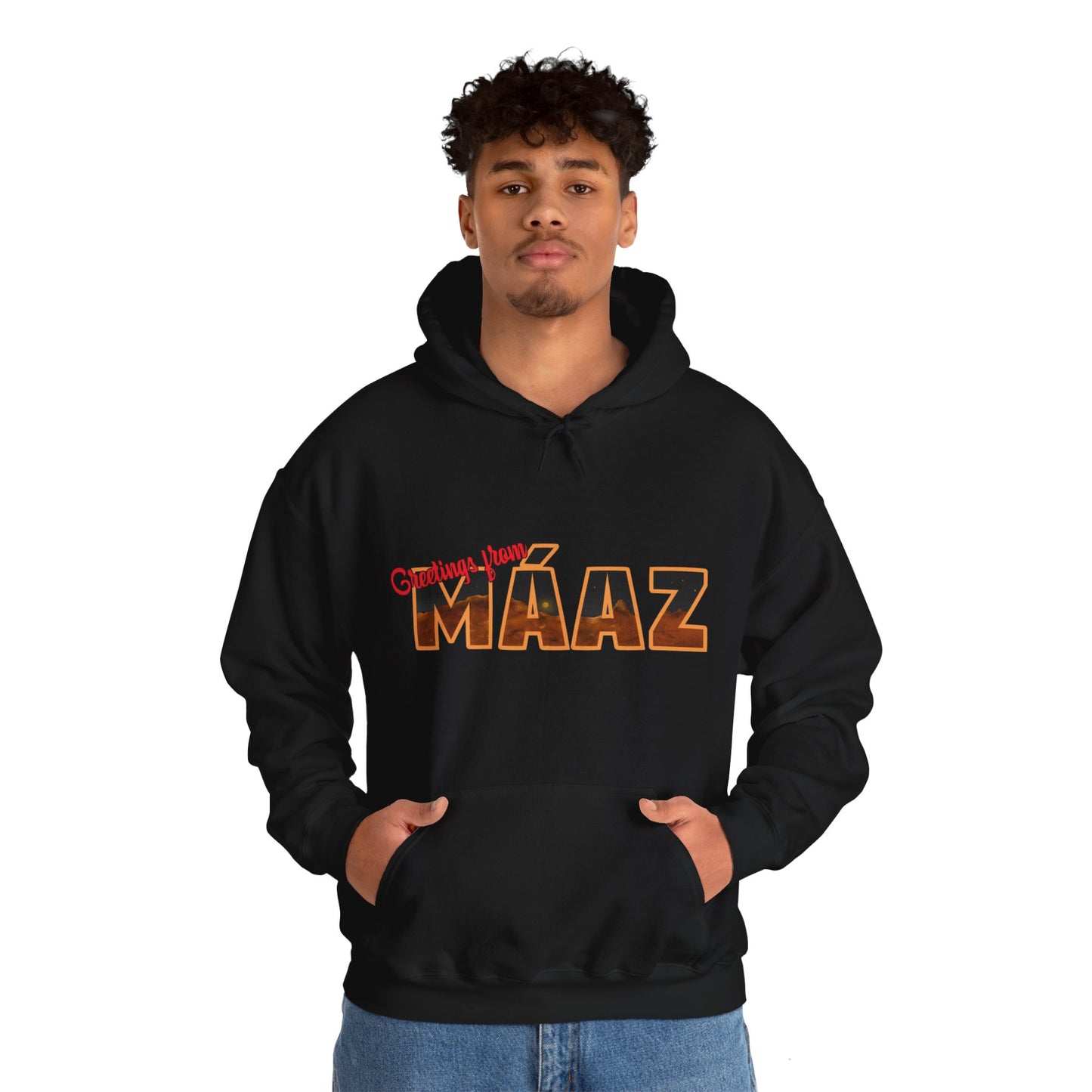 Greetings from Máaz Martians Unisex Heavy Blend Hooded Sweatshirt