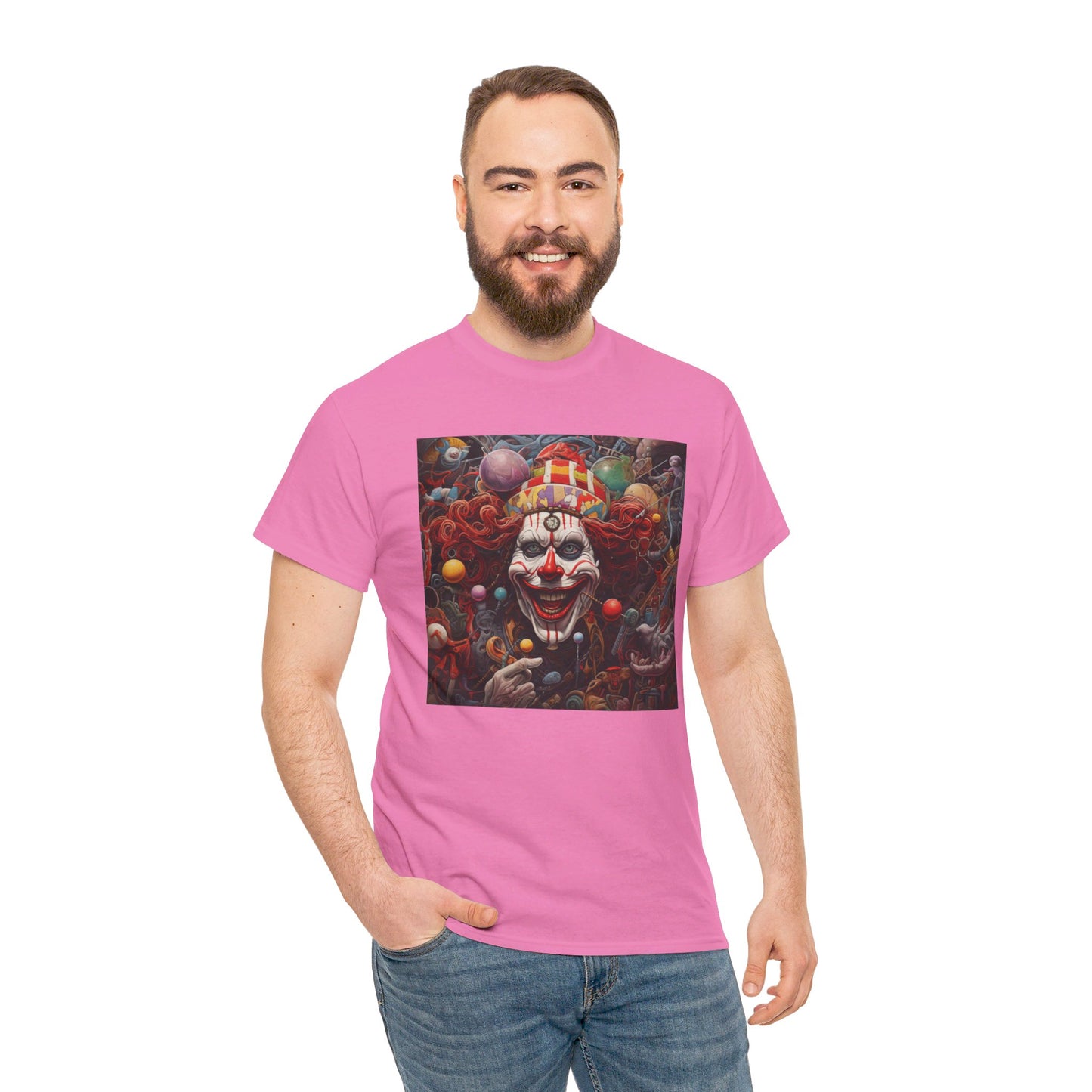 Clown Mutiny Face Unisex Heavy Cotton Tee