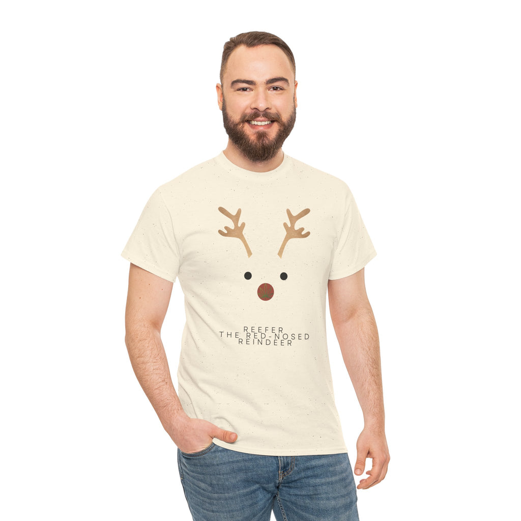 Reindeer Unisex Heavy Cotton Tee