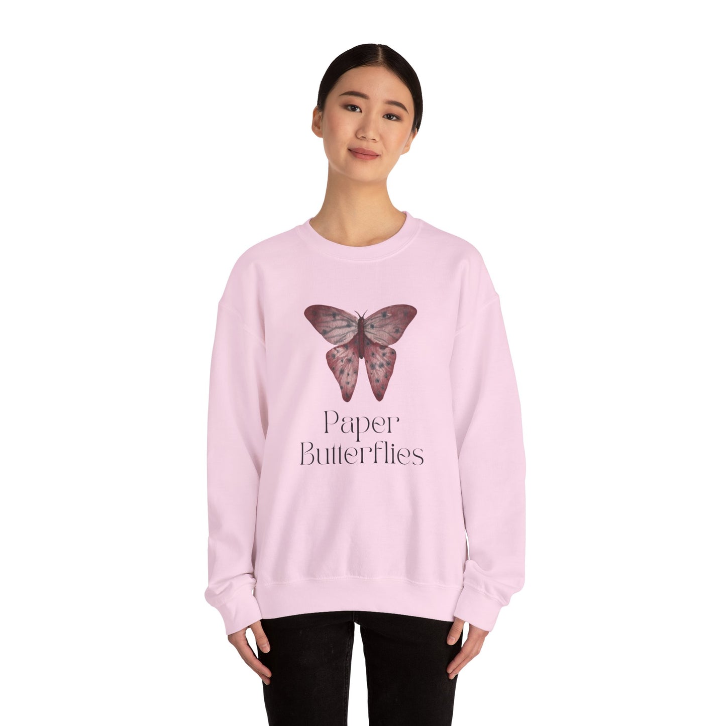 Paper Butterflies Unisex Heavy Blend Crewneck Sweatshirt