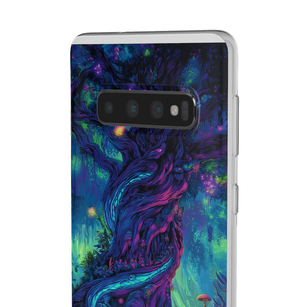 Psychedelic Tree Vibrant Fantasy Flexi Case - Enchanted Forest Design