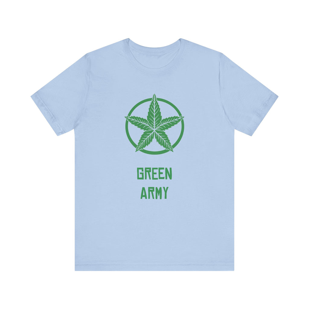 Green Army Star Unisex Jersey Short Sleeve Tee