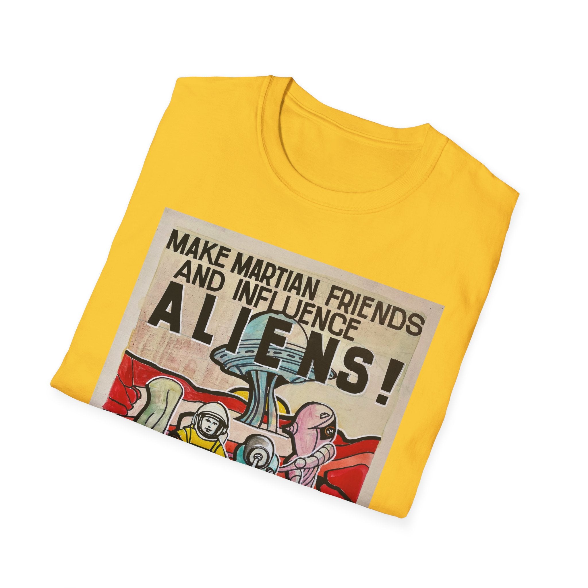 Mars Aliens Unisex Softstyle T-Shirt