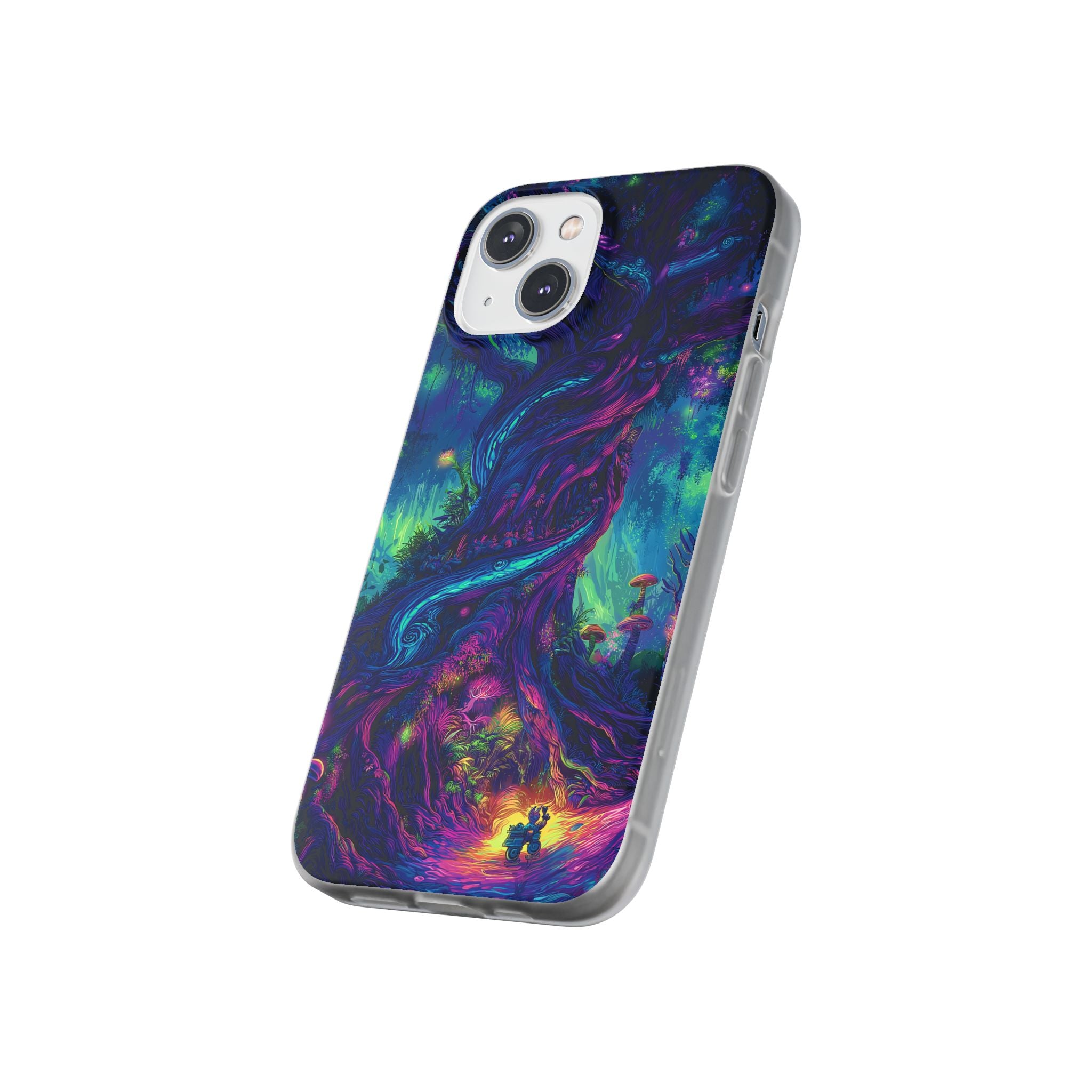 Psychedelic Tree Vibrant Fantasy Flexi Case - Enchanted Forest Design