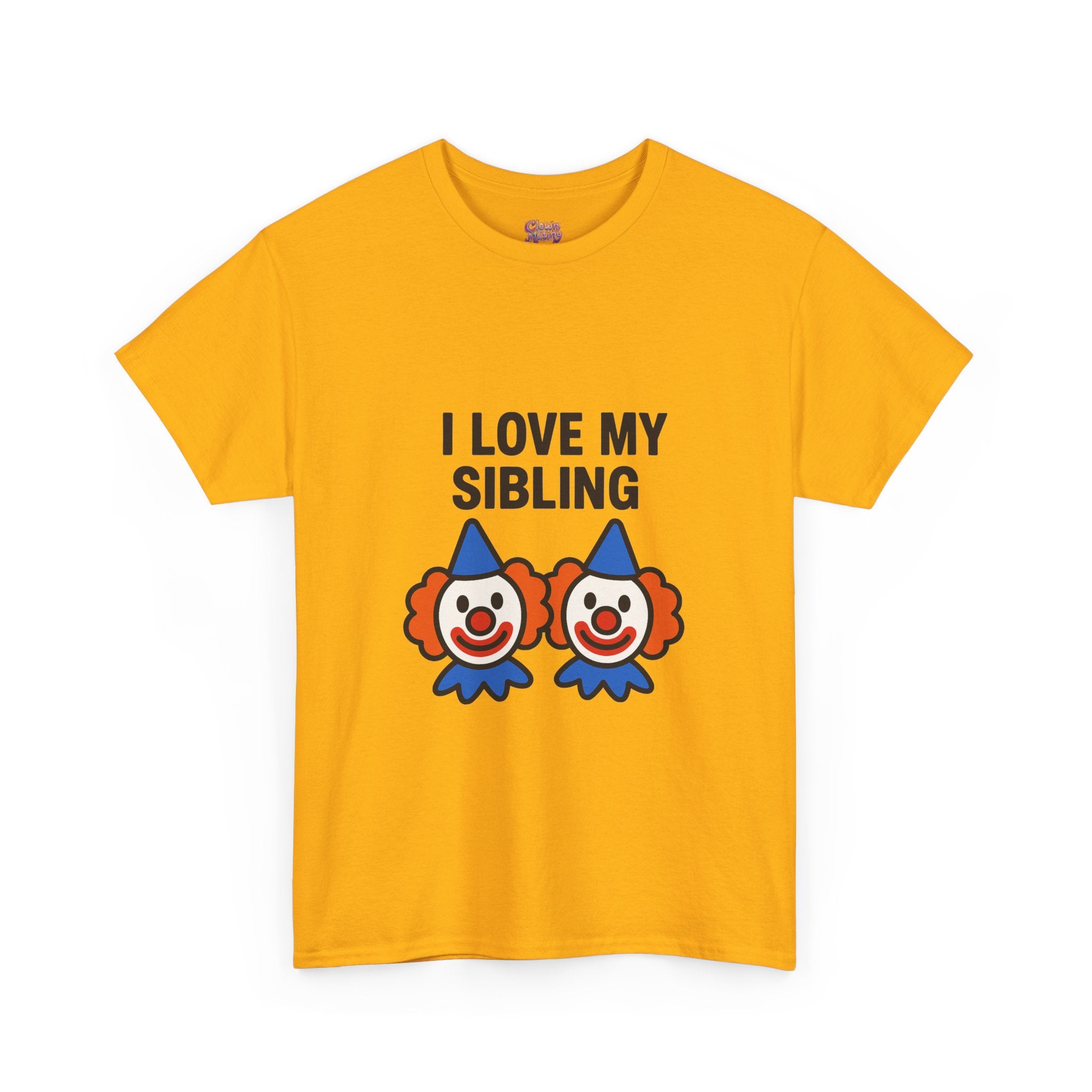 Funny Clown Sibling Love Unisex Cotton Tee