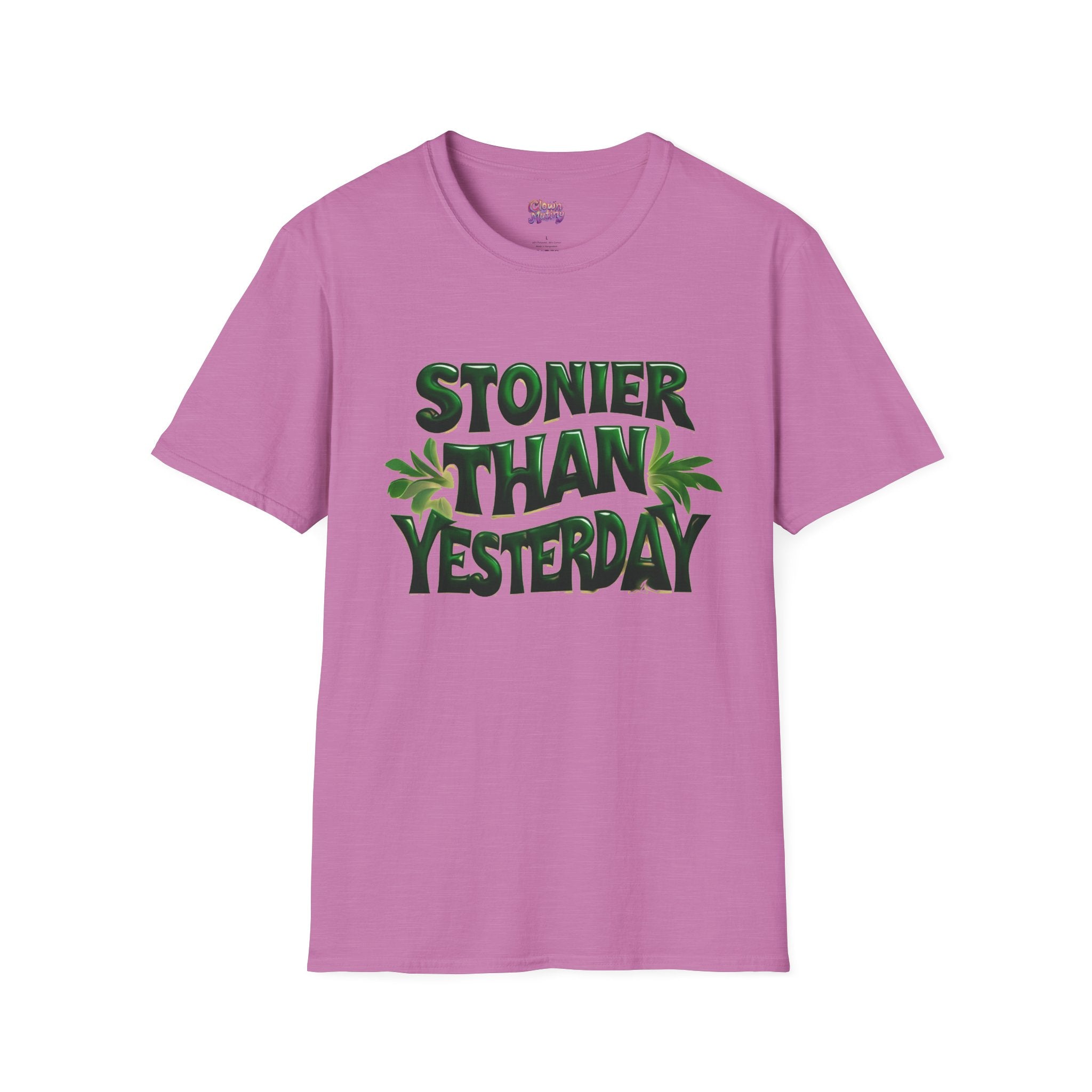 Stoner Vibes Unisex Softstyle T-Shirt - 'Stoner Than Yesterday' Graphic Tee
