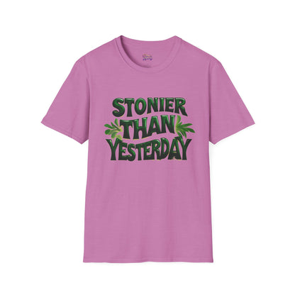 Stoner Vibes Unisex Softstyle T-Shirt - 'Stoner Than Yesterday' Graphic Tee