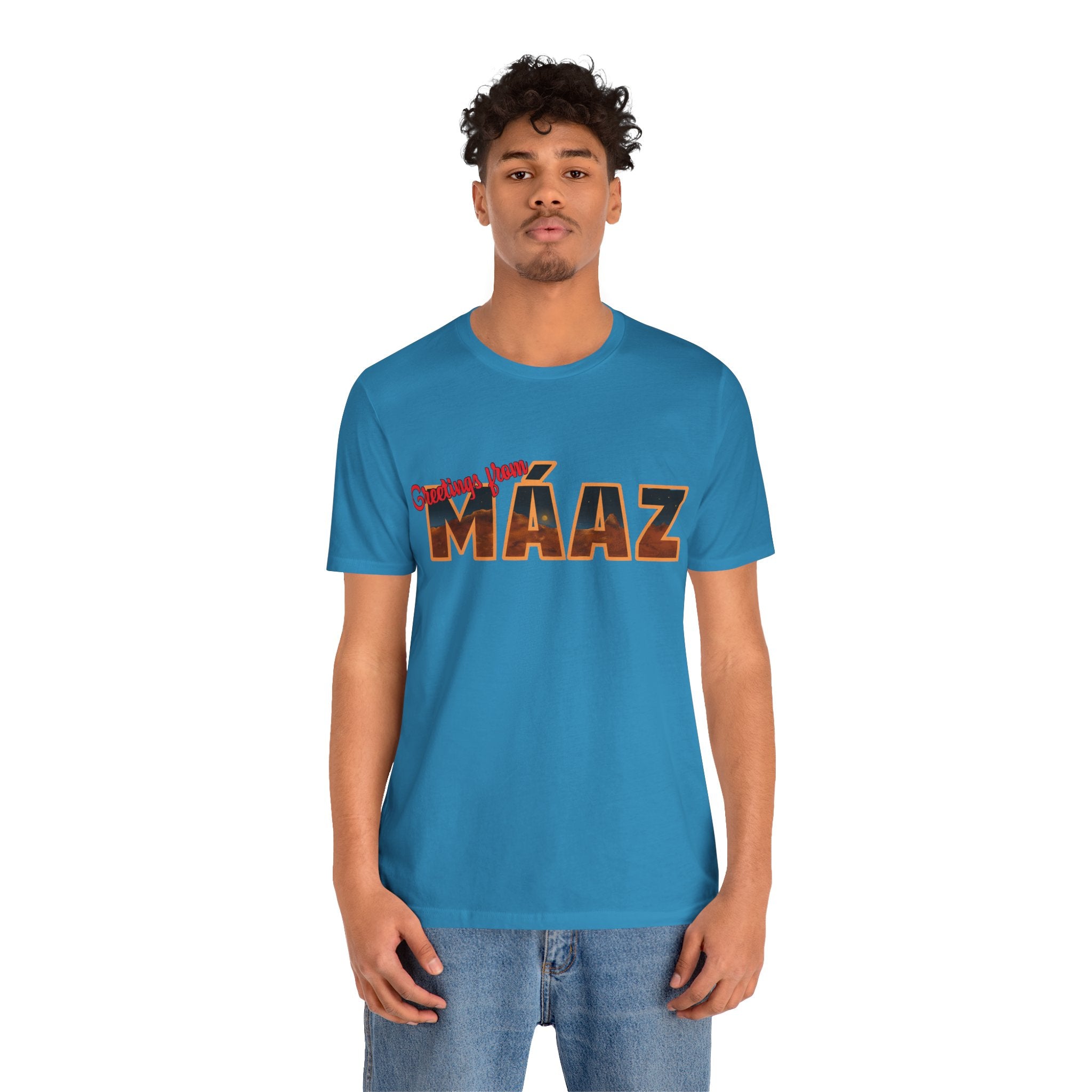 Greetings from Máaz Unisex Jersey Short Sleeve Tee