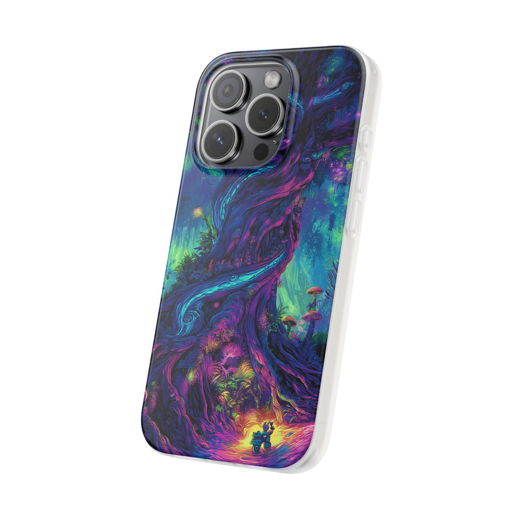 Psychedelic Tree Vibrant Fantasy Flexi Case - Enchanted Forest Design