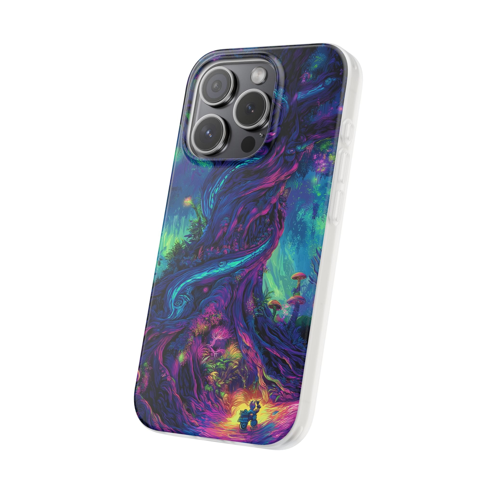 Psychedelic Tree Vibrant Fantasy Flexi Case - Enchanted Forest Design