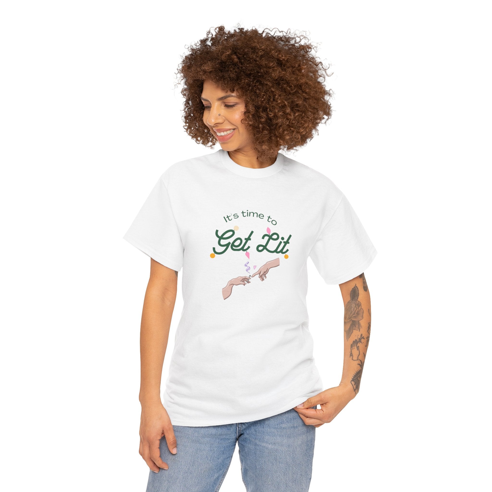 Get Lit Holiday Unisex Heavy Cotton Tee