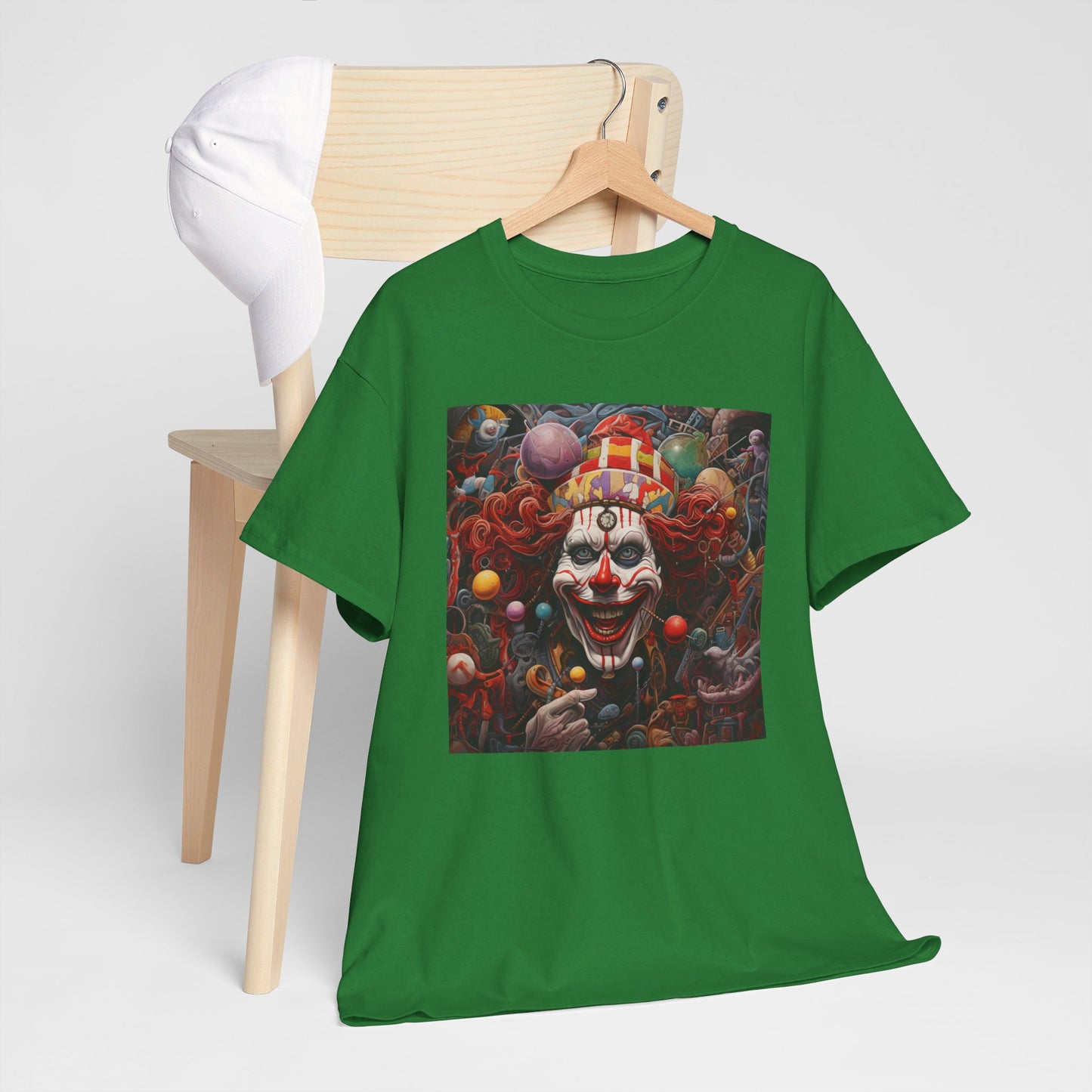 Clown Mutiny Face Unisex Heavy Cotton Tee