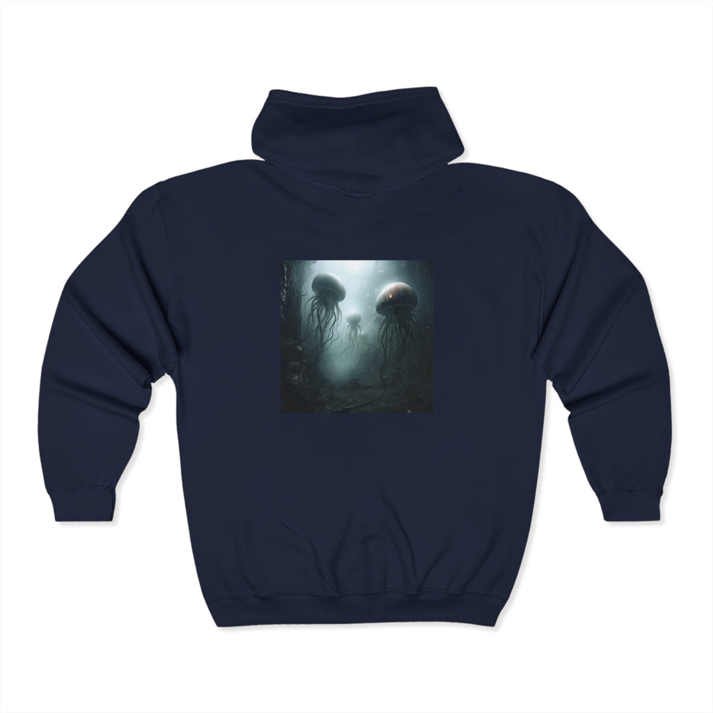 Alien Jellyfish Unisex Heavy Blend Full Zip Hooded Sweatshirt