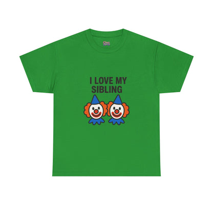 Funny Clown Sibling Love Unisex Cotton Tee