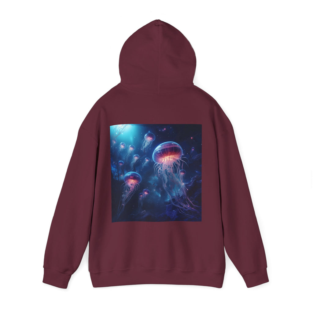 Jellyfish in Space Unisex Heavy Blend Hooded Sweatshirt