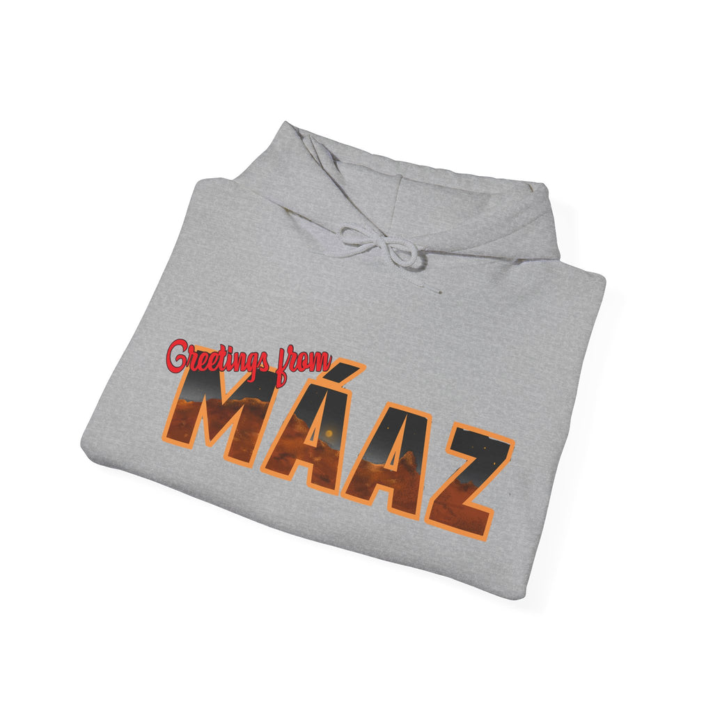 Greetings from Máaz Unisex Heavy Blend Hooded Sweatshirt