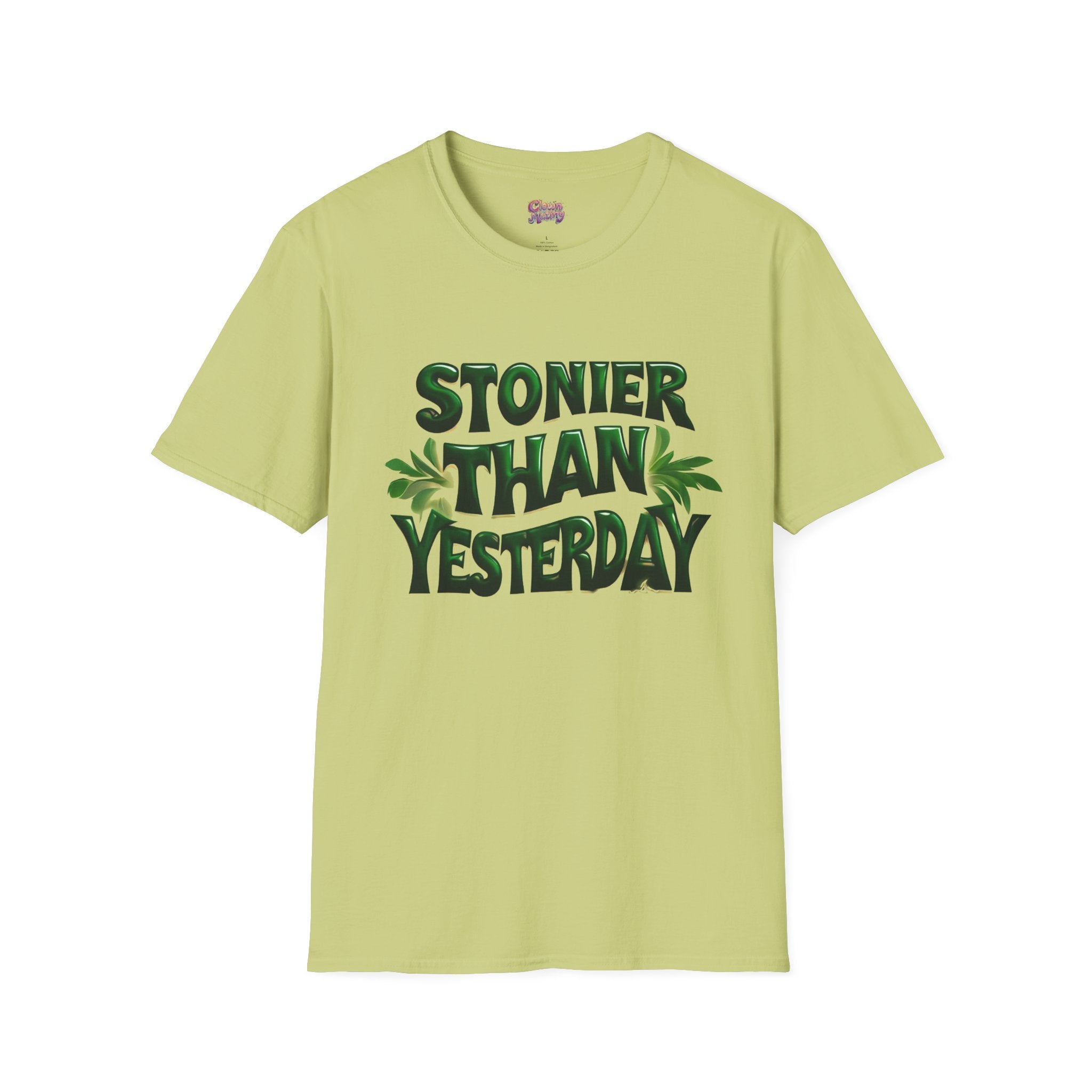 Stoner Vibes Unisex Softstyle T-Shirt - 'Stoner Than Yesterday' Graphic Tee