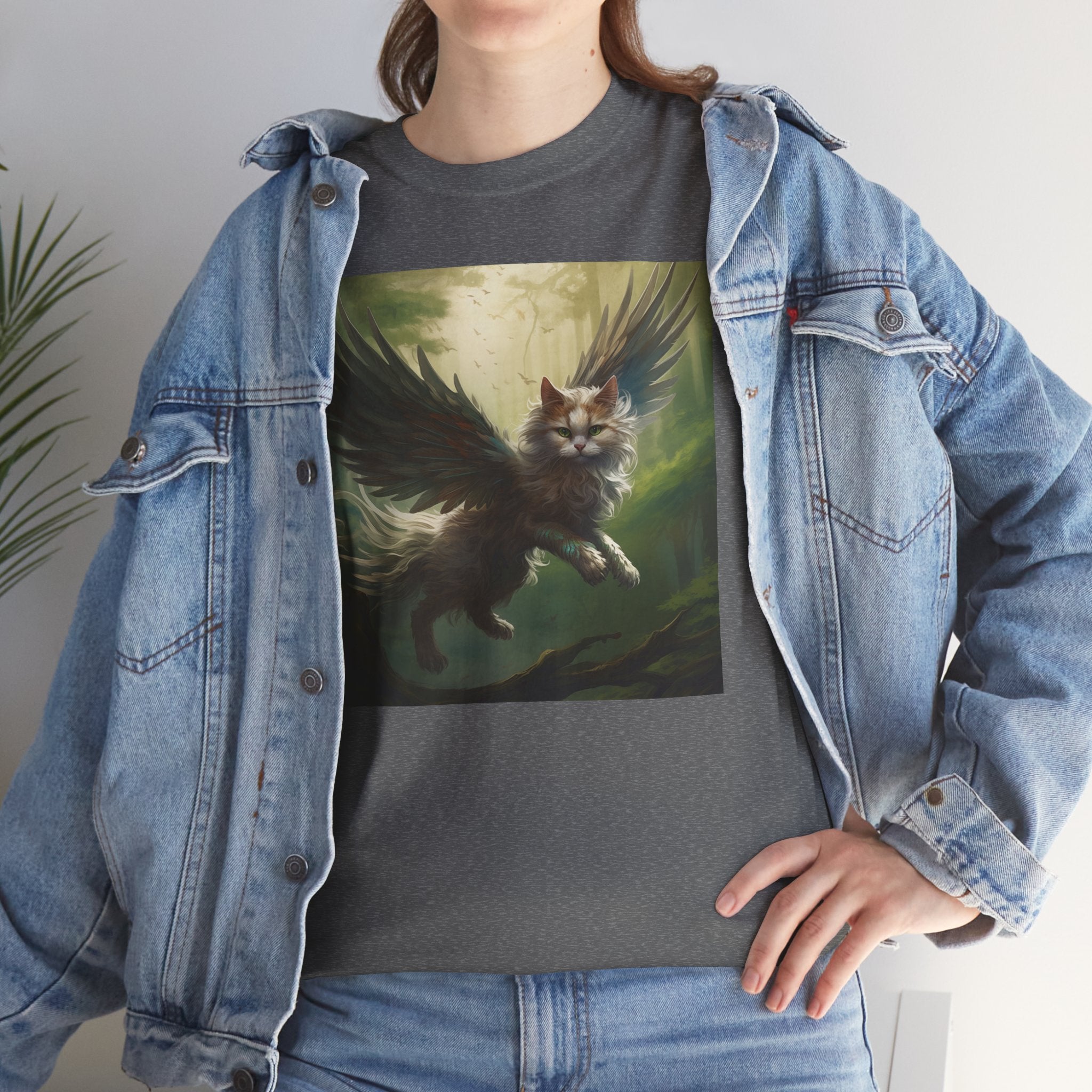 Fantasy Cat Unisex Heavy Cotton Tee