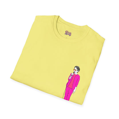 Draw and Guffaw Loren K Little Old Lady Unisex Softstyle T-Shirt