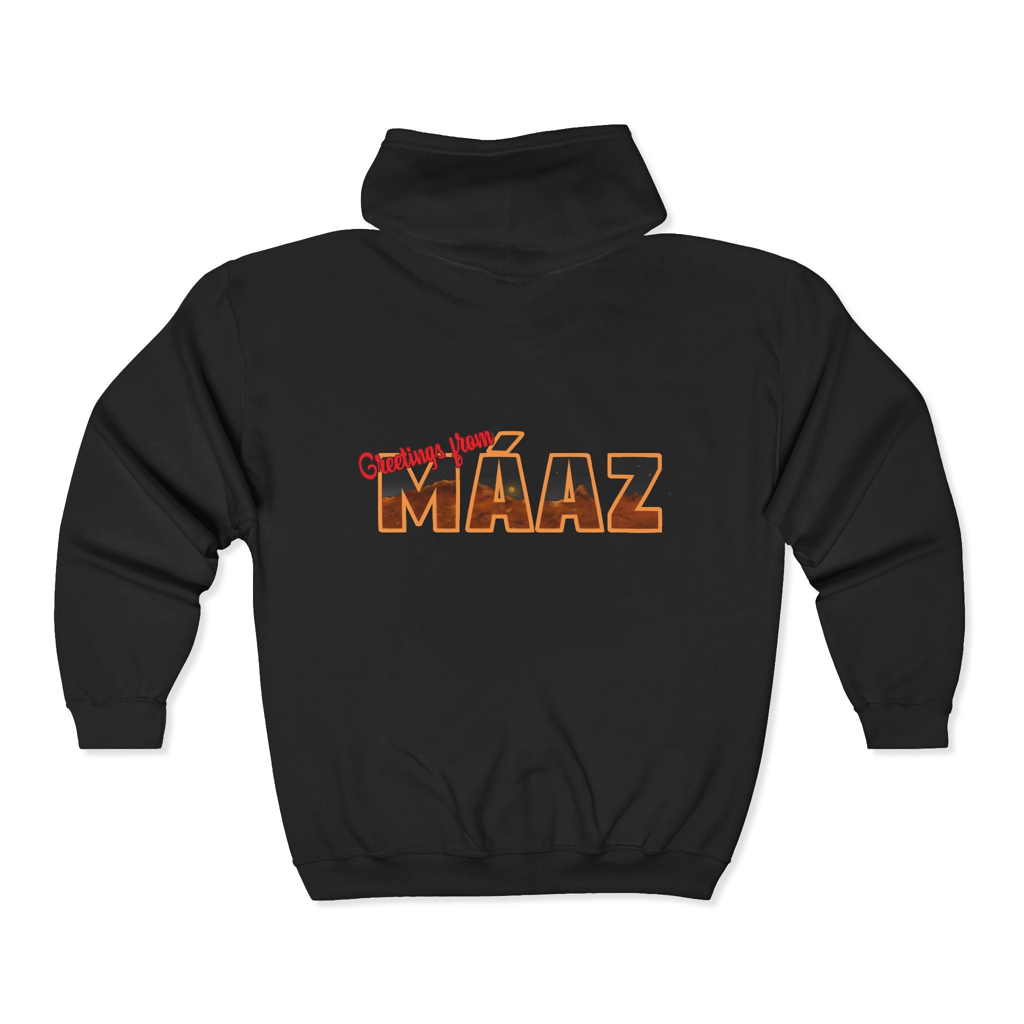 Greetings from Máaz Unisex Heavy Blend Full Zip Hooded Sweatshirt