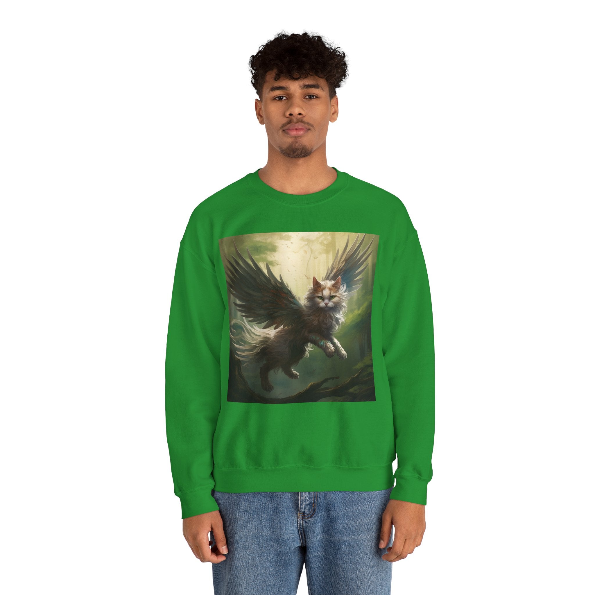 Fantasy Cat Unisex Heavy Blend Crewneck Sweatshirt