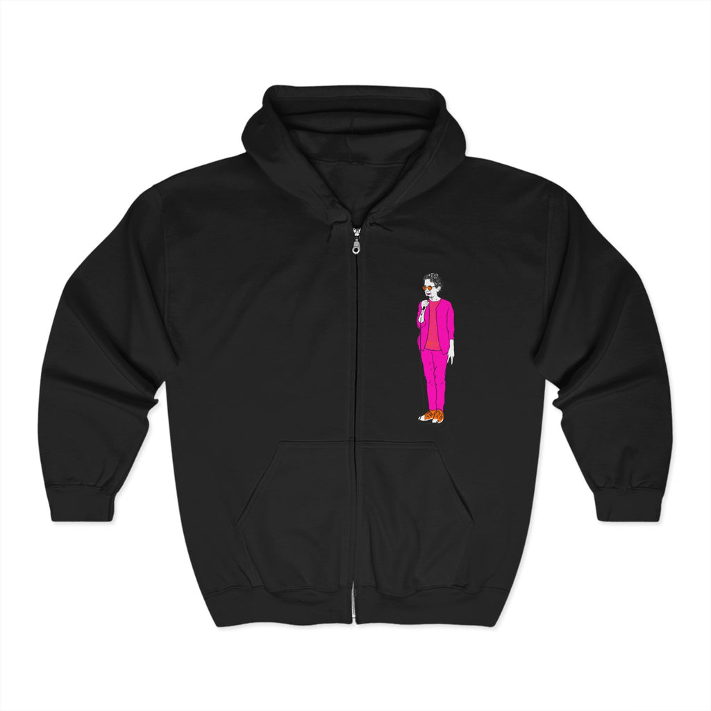 Draw & Gaffaw Loren K Little Old Lesbian Edition Unisex Heavy Blend Full Zip Hooded Sweatshirt