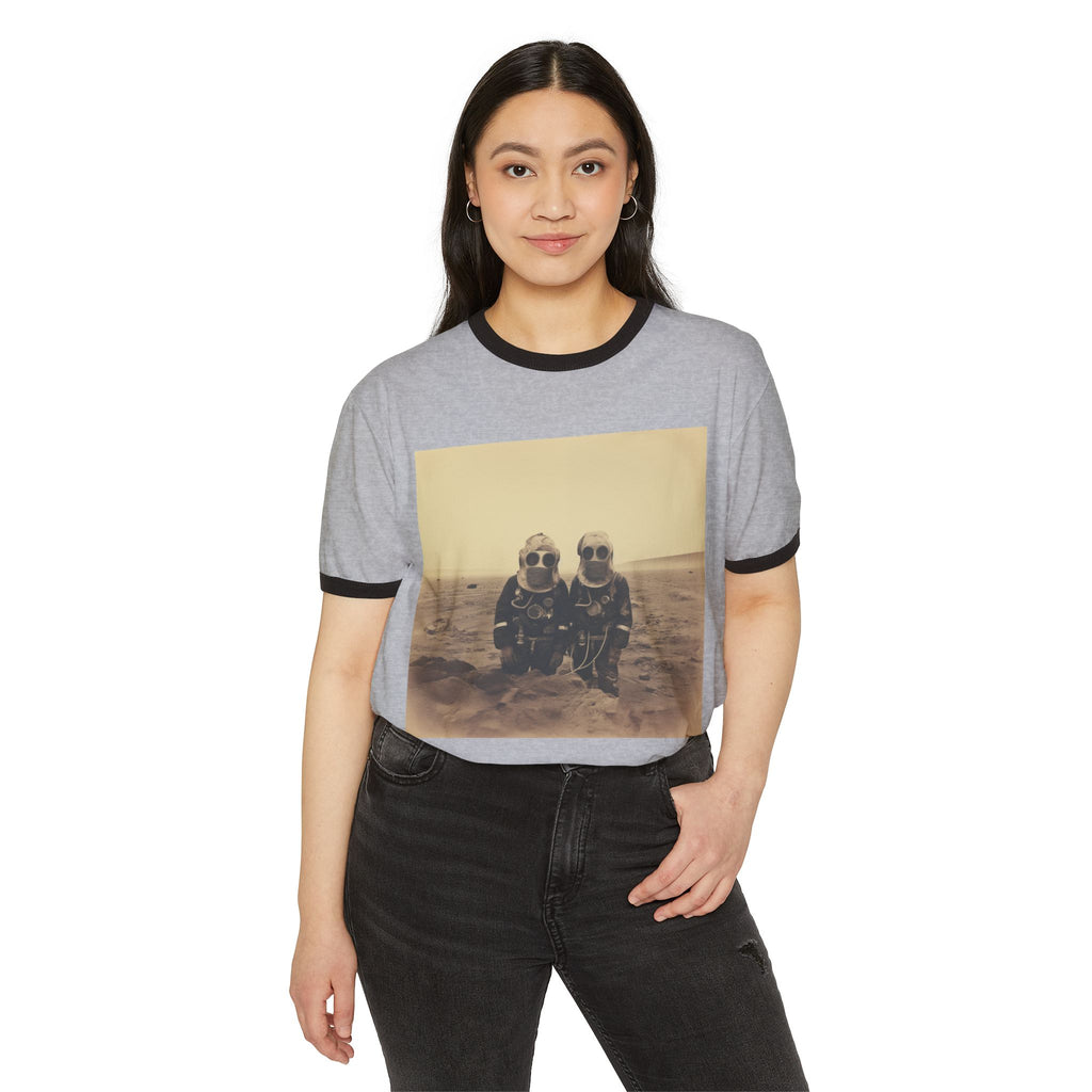 Mars Martians Unisex Cotton Ringer T-Shirt
