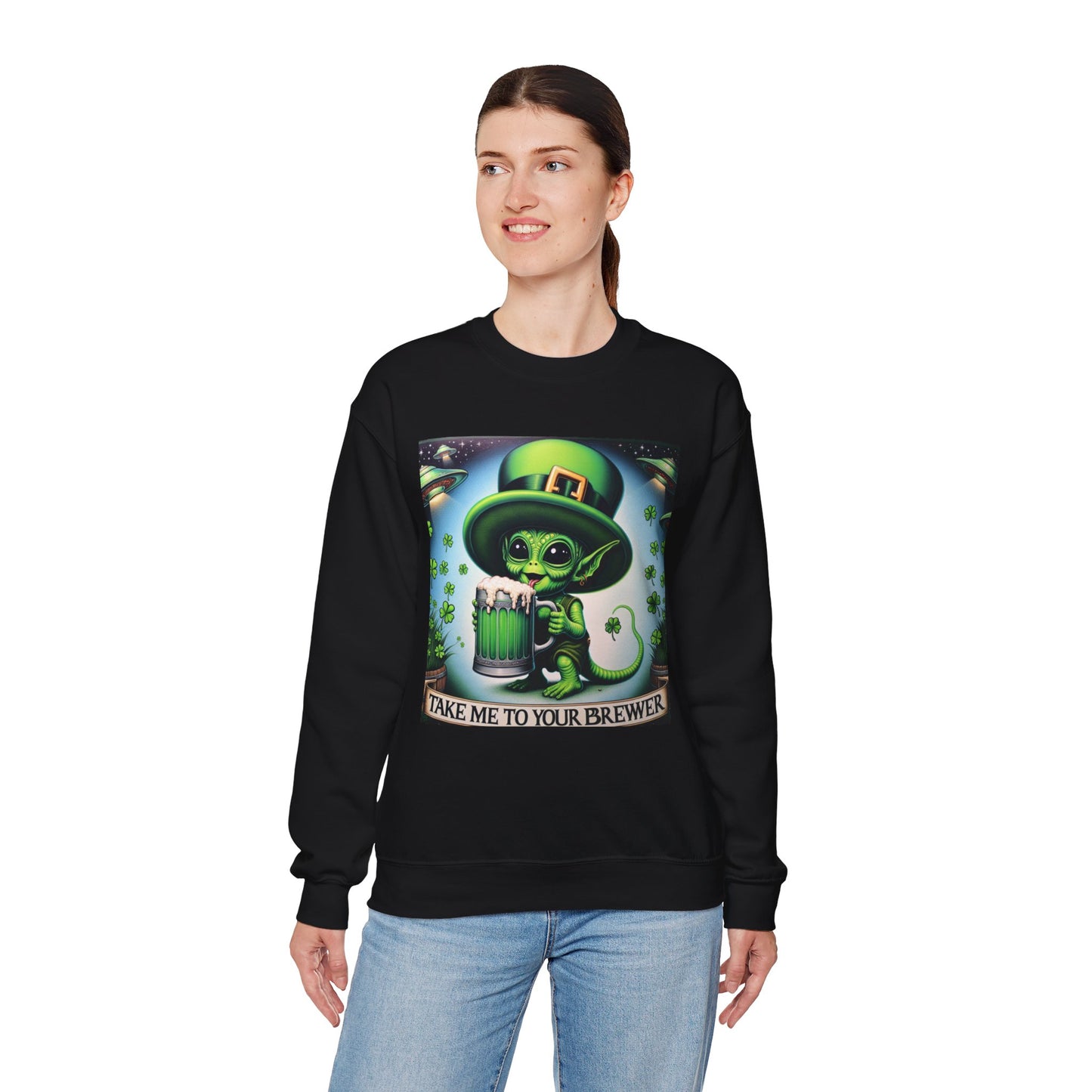 Take me to your Brewer Unisex Heavy Blend Crewneck Sweatshirt