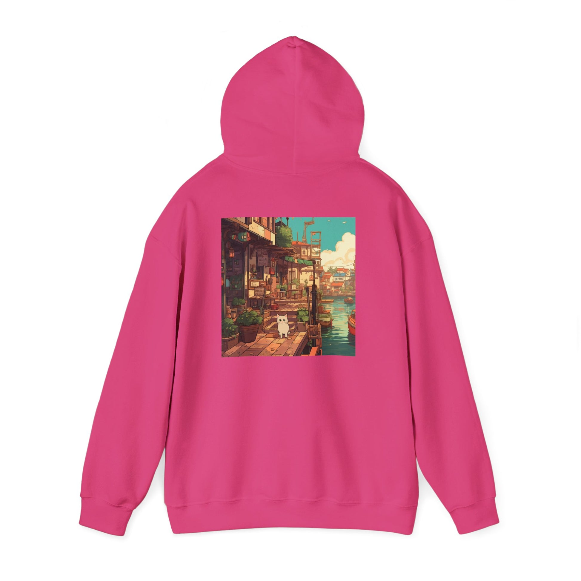 Studio Ghibli Style Cat Unisex Heavy Blend  Hooded Sweatshirt