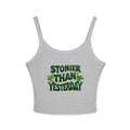 Stoner Vibe Spaghetti Strap Tank Top - Stonier Than Yesterday Design