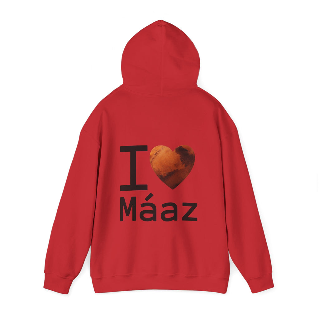 I Love Mars Unisex Heavy Blend Hooded Sweatshirt