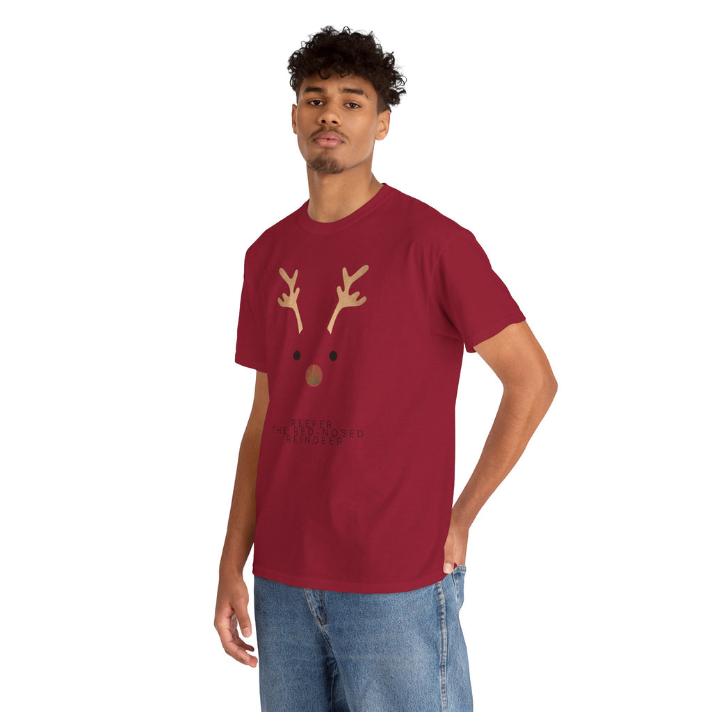 Reindeer Unisex Heavy Cotton Tee
