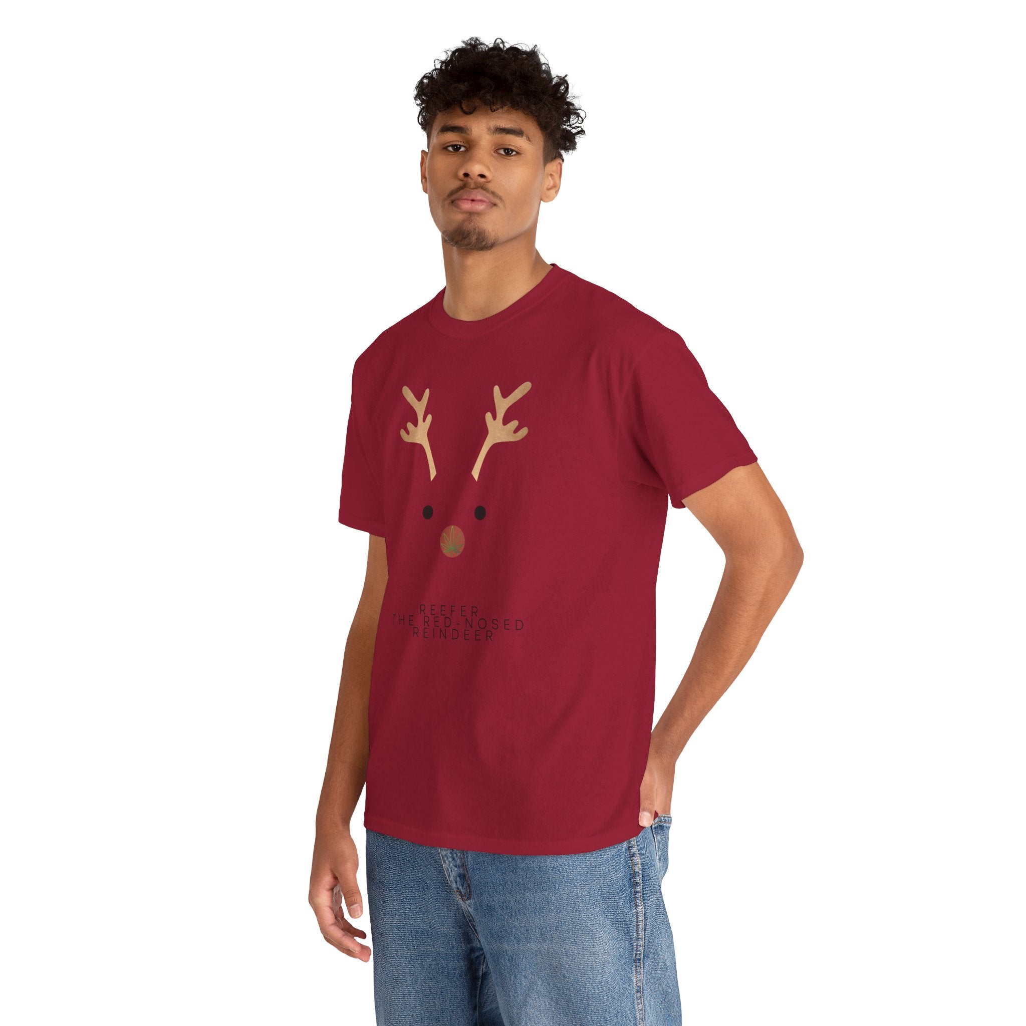 Reindeer Unisex Heavy Cotton Tee