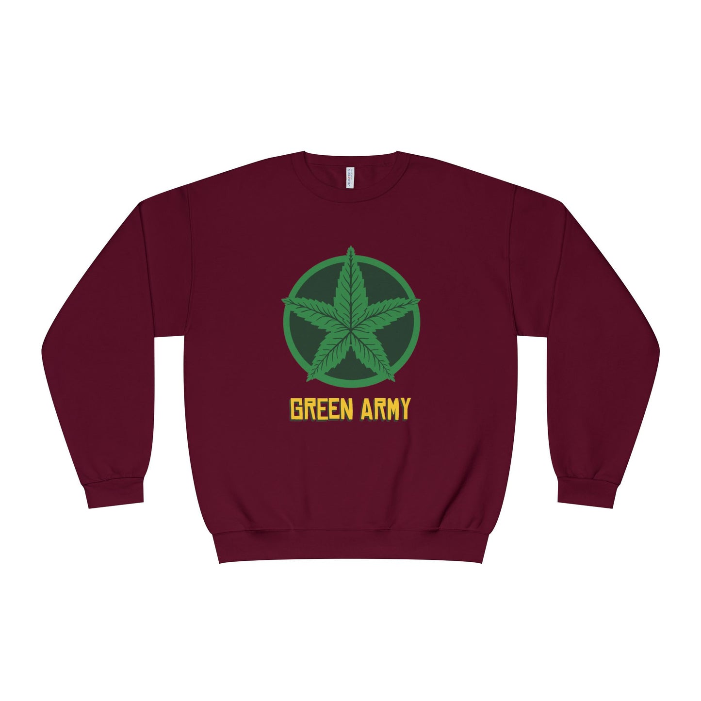 Green Army Star Logo Unisex NuBlend Crewneck Sweatshirt