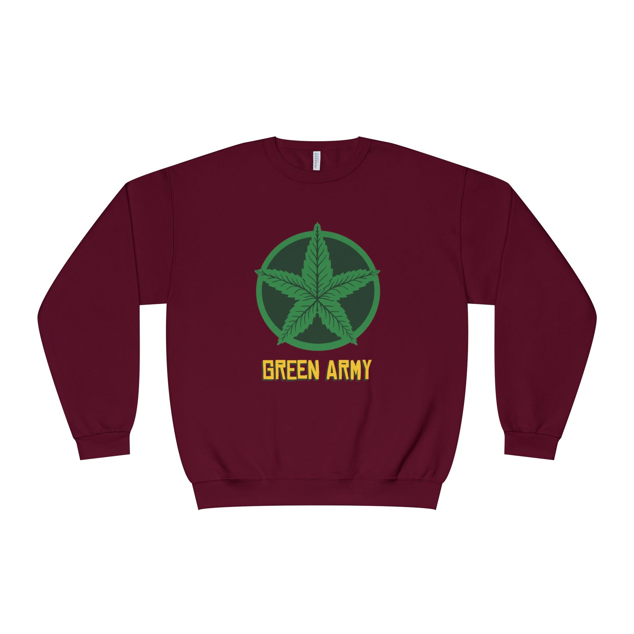 Green Army Star Logo Unisex NuBlend Crewneck Sweatshirt