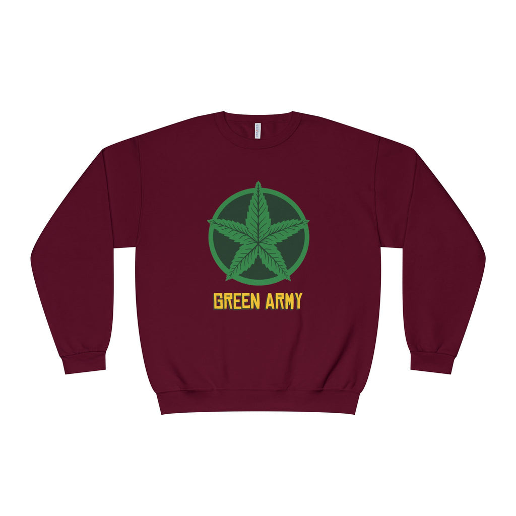 Green Army Star Logo Unisex NuBlend Crewneck Sweatshirt