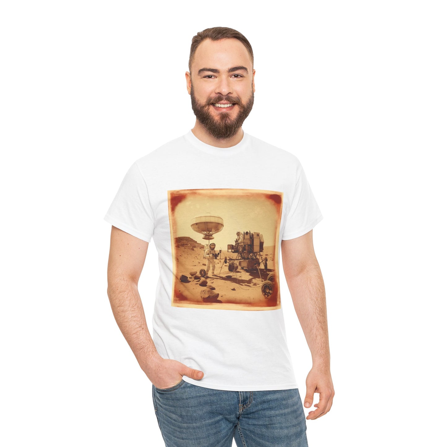 Martian Polaroid Unisex Heavy Cotton Tee