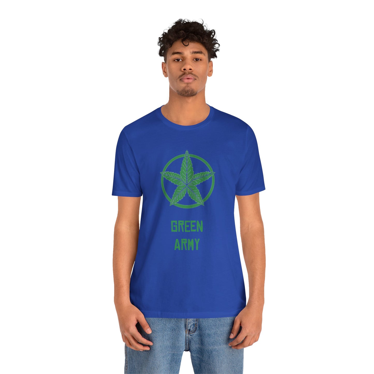 Green Army Star Unisex Jersey Short Sleeve Tee