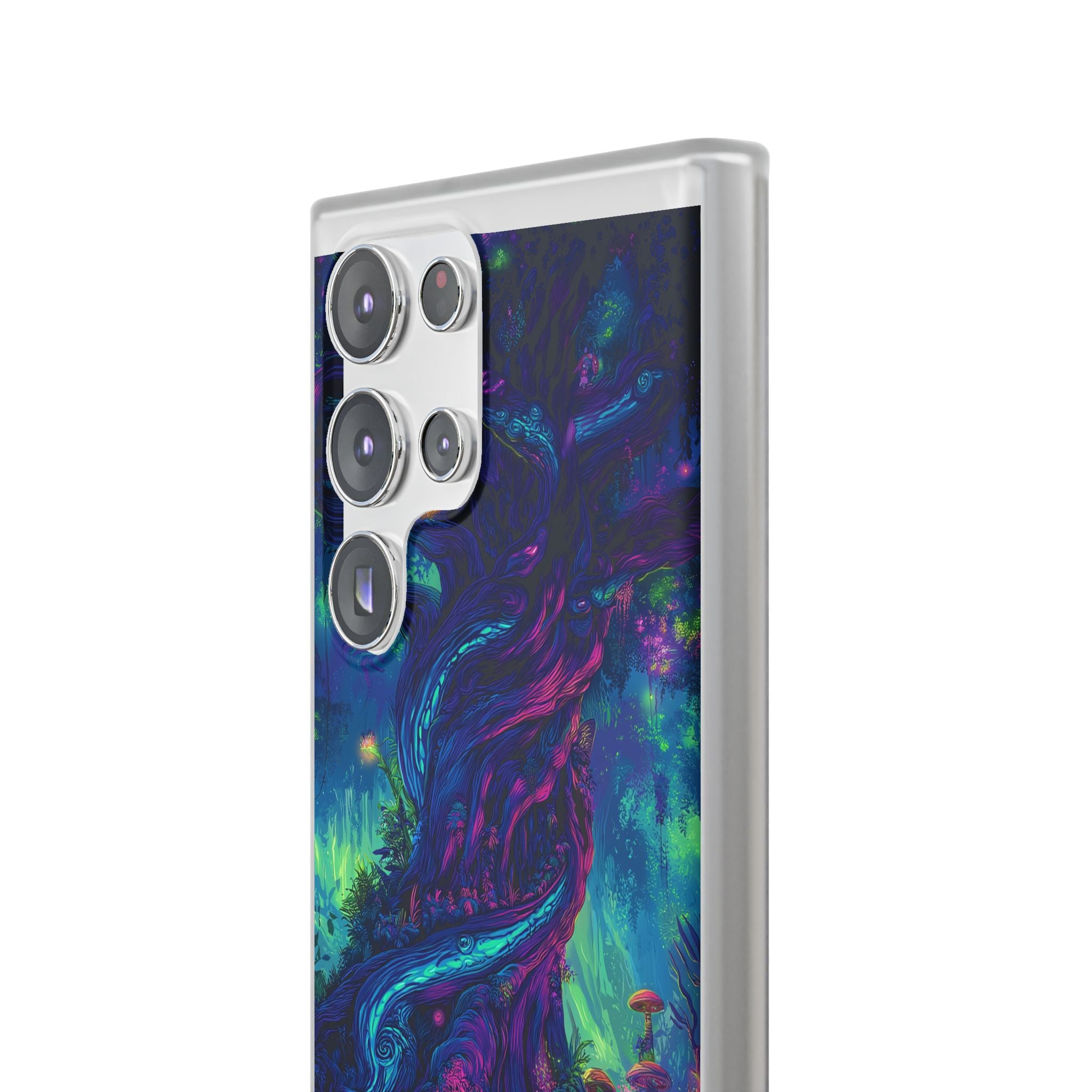 Psychedelic Tree Vibrant Fantasy Flexi Case - Enchanted Forest Design