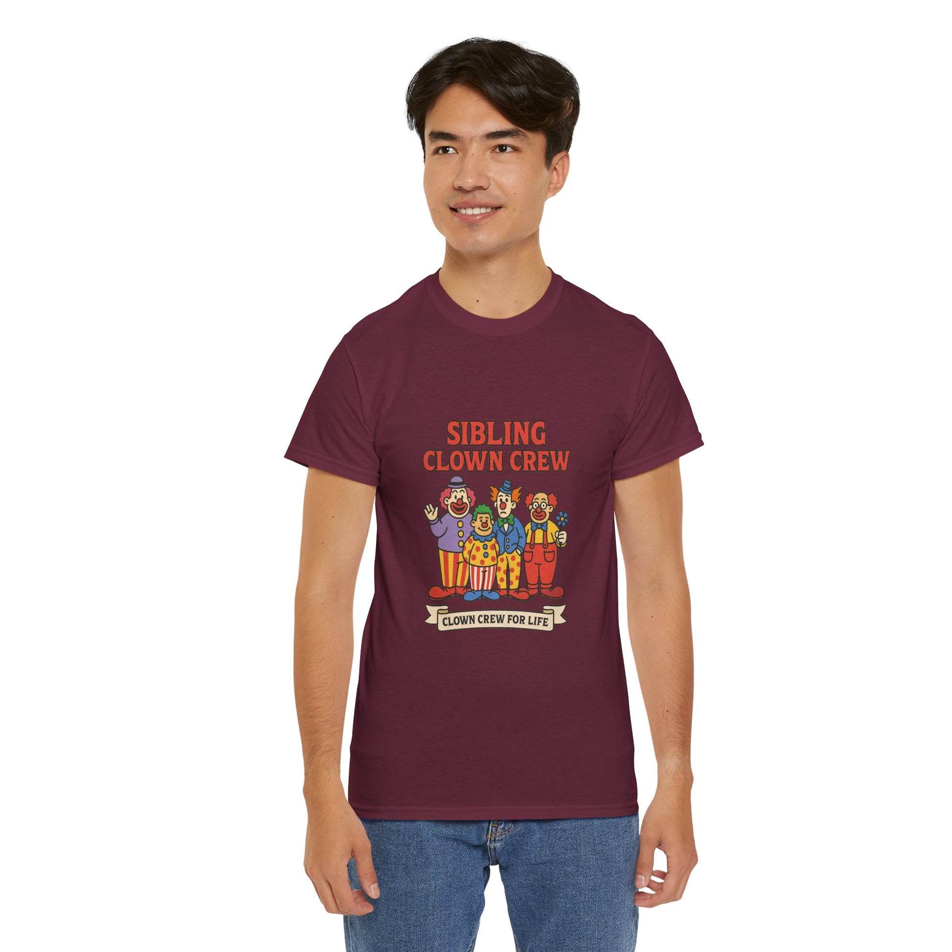 Clown Siblings Unisex Heavy Cotton Tee