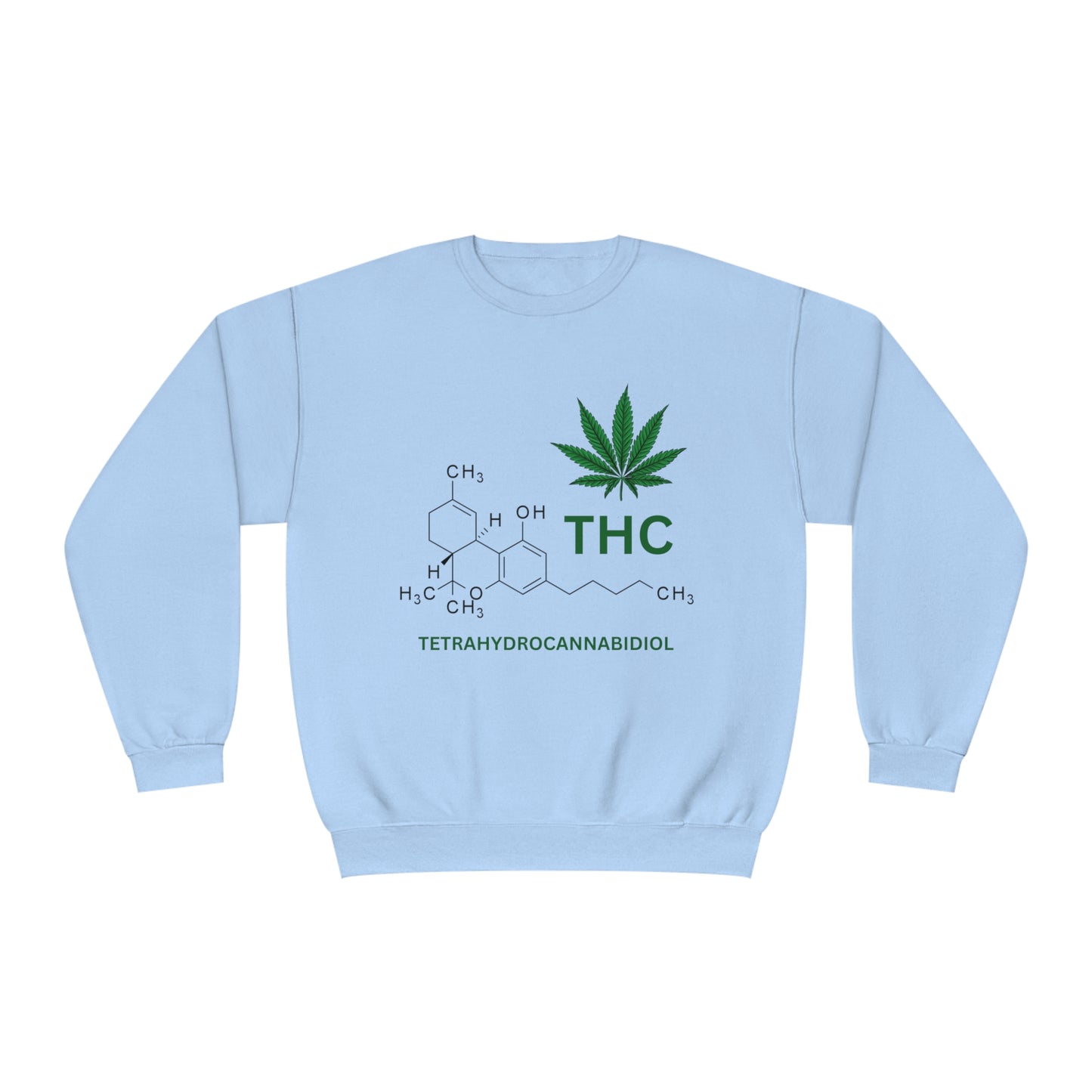 THC Molecule Unisex NuBlend Crewneck Sweatshirt