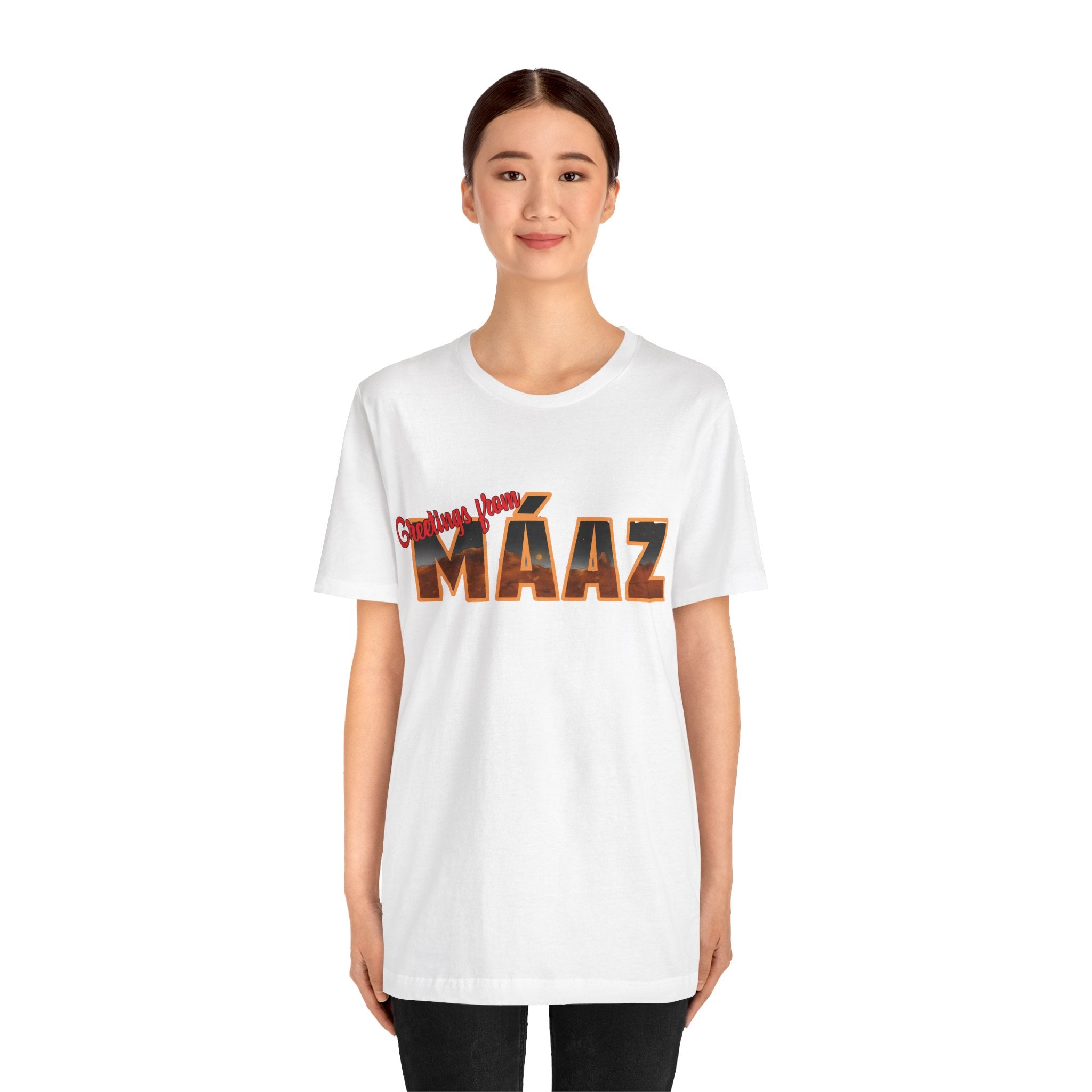 Greetings from Máaz Unisex Jersey Short Sleeve Tee