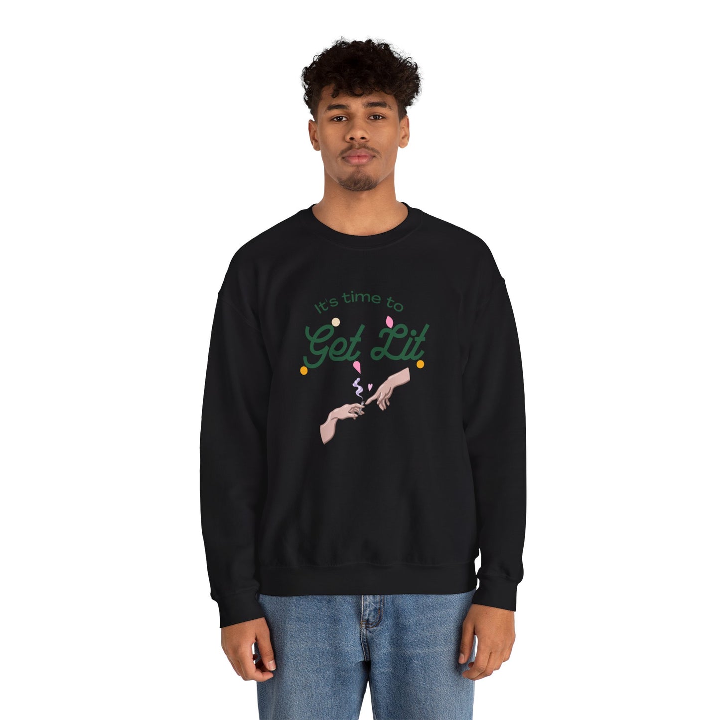 Get Lit Unisex Heavy Blend Crewneck Sweatshirt
