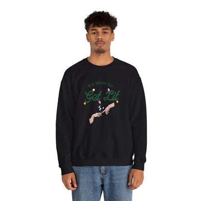 Get Lit Unisex Heavy Blend Crewneck Sweatshirt
