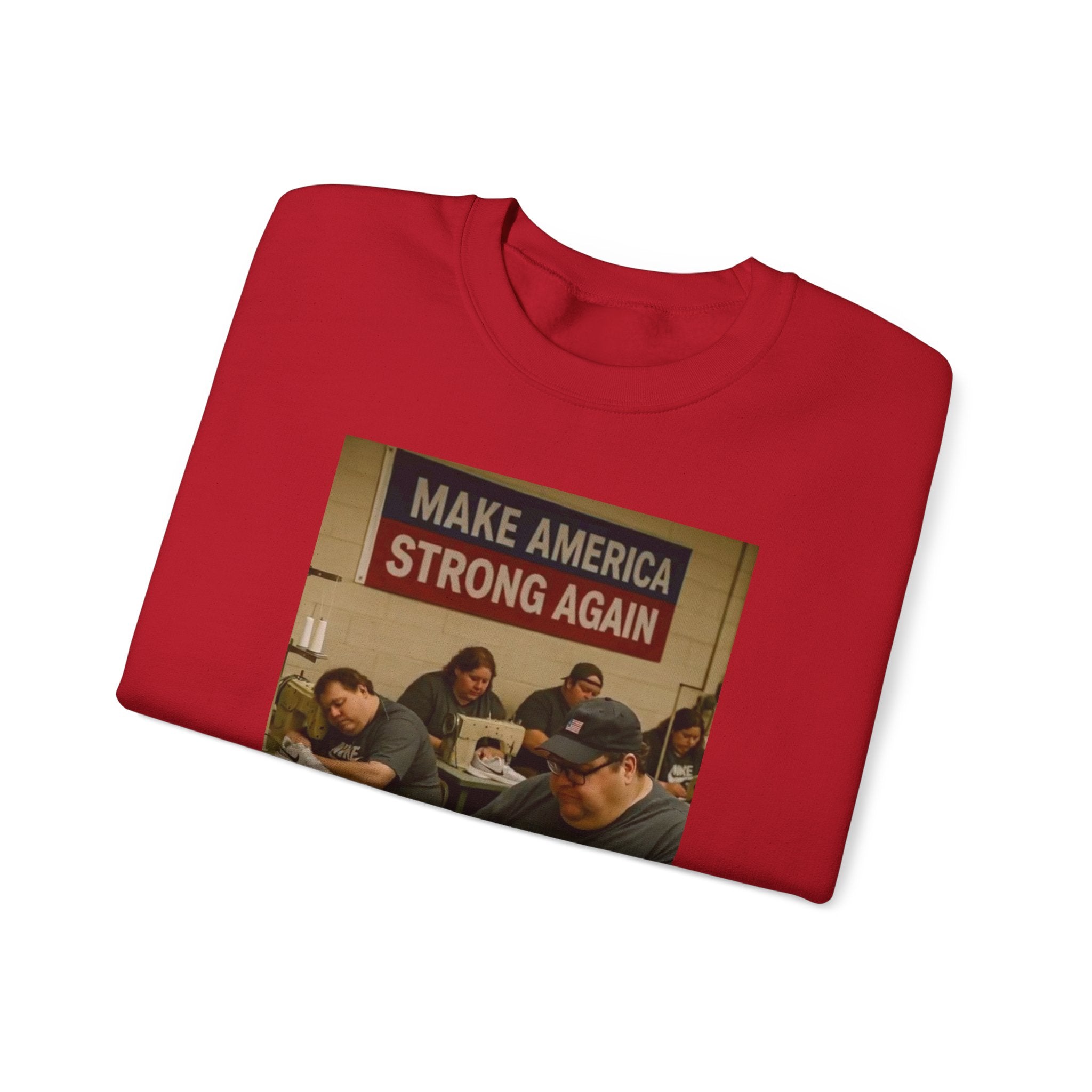 Unisex Heavy Blend Crewneck Sweatshirt - Make America Strong Again