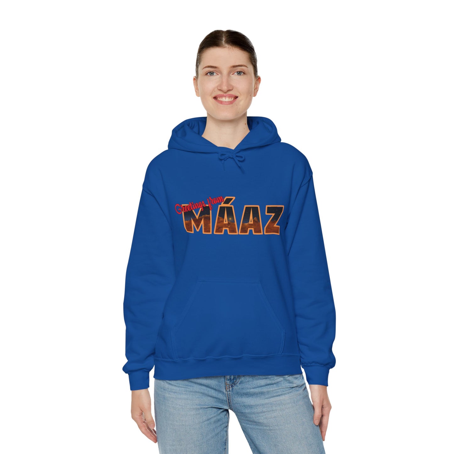 Greetings from Máaz Martians Unisex Heavy Blend Hooded Sweatshirt